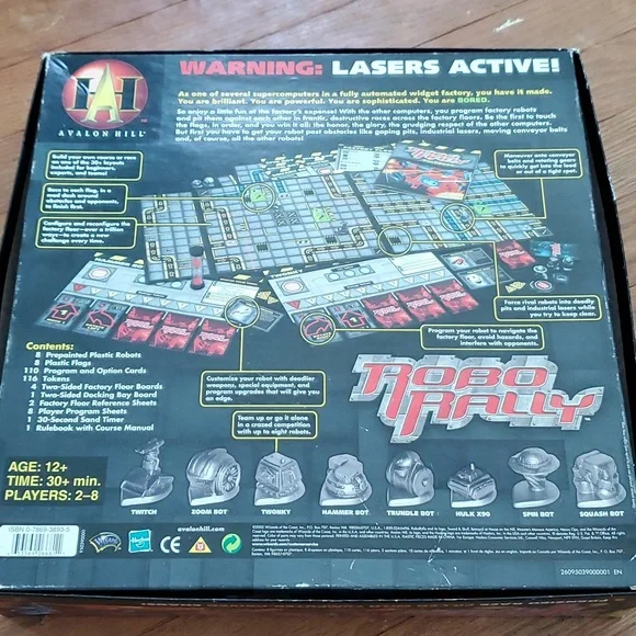 Original Avalon Hill Robo Rally Board Game - Picture 2 of 12